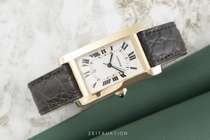 Cartier Tank Americaine 18 ct gold automatic Ref. 8172984