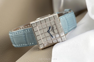 Chopard Ice Cube 18 ct white gold quartz Kal. ETA 201.001