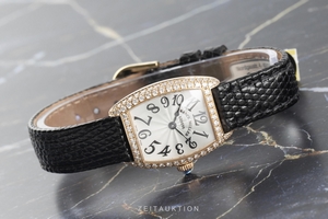 Franck Muller Curvex 18 ct red gold quartz Kal. 280 002 Ref. 2251QZD
