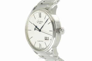 Glashutte Original Senator steel automatic Kal. GO 36 Ref. 1-36-03-01-02-30