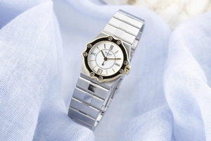 Chopard St. Moritz steel / gold quartz Ref. 8024