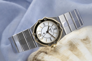 Chopard St. Moritz steel / gold quartz Ref. 8024