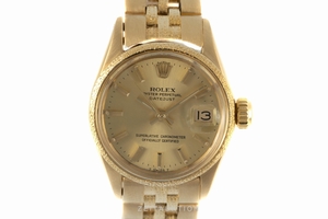 Rolex Lady Datejust 18 ct gold automatic Kal. 1160 Ref. 6701 VINTAGE
