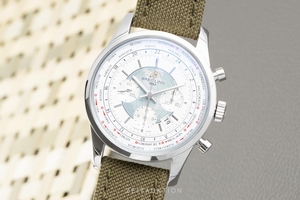 Breitling Transocean chronograph steel automatic Kal. B05 Ref. AB0510