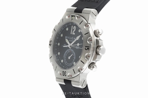 Bvlgari Diagono chronograph steel automatic Kal. 312TEET Ref. SD 38S GMT