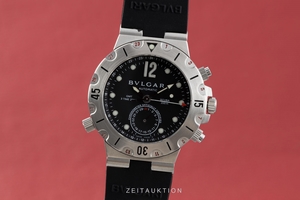 Bvlgari Diagono chronograph steel automatic Kal. 312TEET Ref. SD 38S GMT