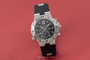 Bvlgari Diagono chronograph steel automatic Kal. 312TEET Ref. SD 38S GMT