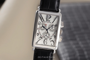 Franck Muller Long Island chronograph 18 ct white gold quartz Kal. ETA 251.471 Ref. 1000CCQZ