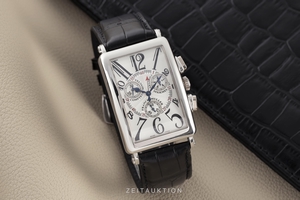 Franck Muller Long Island chronograph 18 ct white gold quartz Kal. ETA 251.471 Ref. 1000CCQZ