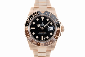 Rolex GMT Master II 18 ct red gold automatic Kal. 3285 Ref. 126715CHNR