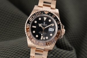 Rolex GMT Master II 18 ct red gold automatic Kal. 3285 Ref. 126715CHNR