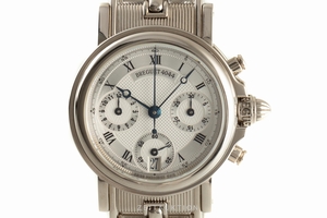 Breguet Marine chronograph 18 ct white gold automatic Kal. 550
