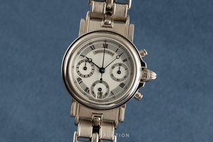 Breguet Marine chronograph 18 ct white gold automatic Kal. 550