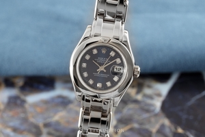 Rolex Datejust 18 ct white gold automatic Kal. 2235 Ref. 80329