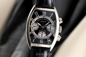 Franck Muller Curvex chronograph 18 ct white gold automatic Kal. FM.7003 Ref. 7850CC
