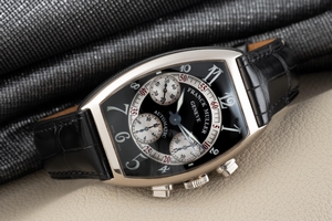 Franck Muller Curvex chronograph 18 ct white gold automatic Kal. FM.7003 Ref. 7850CC