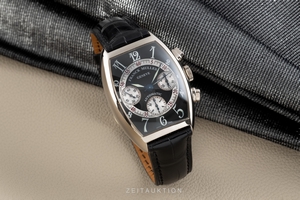 Franck Muller Curvex chronograph 18 ct white gold automatic Kal. FM.7003 Ref. 7850CC