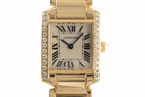 Cartier Tank Francaise 18 ct gold quartz Kal. 057 Ref. 2385