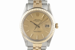 Rolex Date steel / gold automatic Kal. 3035 Ref. 15053