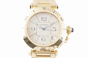 Cartier Pasha 18 ct gold automatic Kal. 20 Ref. 1989