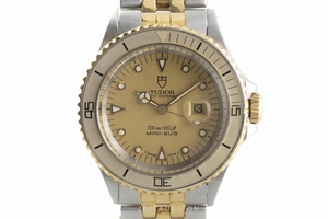 Tudor Mini-Sub gilt steel automatic Kal. ETA2671 Ref. 73091