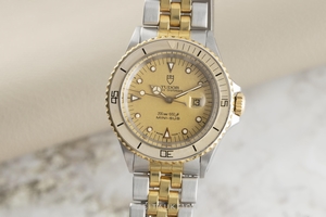 Tudor Mini-Sub gilt steel automatic Kal. ETA2671 Ref. 73091