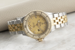 Tudor Mini-Sub gilt steel automatic Kal. ETA2671 Ref. 73091