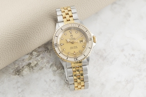 Tudor Mini-Sub gilt steel automatic Kal. ETA2671 Ref. 73091