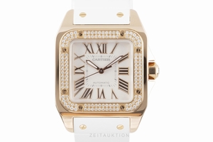 Cartier Santos 100 18 ct red gold automatic Kal. 076 Ref. 2879