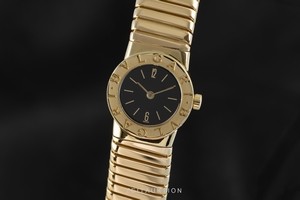 Bvlgari Tubogas 18 ct gold quartz Ref. BB191T