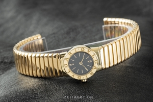 Bvlgari Tubogas 18 ct gold quartz Ref. BB191T