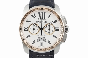 Cartier Calibre de Cartier chronograph steel / gold automatic Kal. 1904-CH MC Ref. W7100042