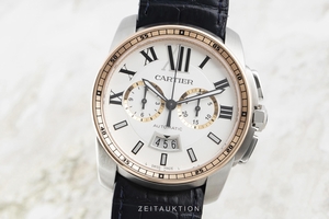 Cartier Calibre de Cartier chronograph steel / gold automatic Kal. 1904-CH MC Ref. W7100042