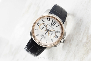 Cartier Calibre de Cartier chronograph steel / gold automatic Kal. 1904-CH MC Ref. W7100042