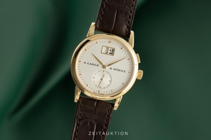A. Lange & Sohne Saxonia 18 ct gold manual winding Kal. L941.3 Ref. 105.021
