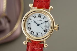Cartier Diabolo 18 ct gold quartz Kal. 687 Ref. 14200