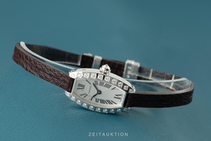 Cartier Tonneau 18 ct white gold quartz Kal. 028 Ref. 2545