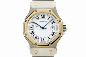Cartier Santos Ronde steel / gold automatic Kal. 077 Ref. 2966