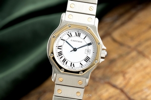 Cartier Santos Ronde steel / gold automatic Kal. 077 Ref. 2966