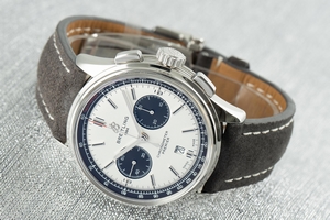Breitling Premier chronograph steel automatic Kal. B01 Ref. AB0118