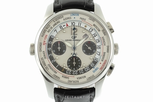 Girard Perregaux Traveller chronograph steel automatic Kal. 3387 Ref. 49805