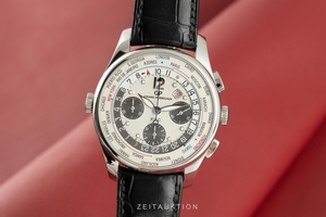 Girard Perregaux Traveller chronograph steel automatic Kal. 3387 Ref. 49805