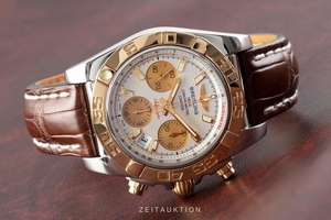 Breitling Chronomat 41 chronograph steel / gold automatic Kal. B01 Ref. CB0140
