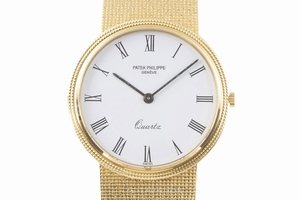 Patek Philippe Calatrava 18 ct gold quartz Kal. E27 Ref. 3744/1