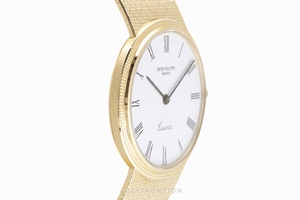 Patek Philippe Calatrava 18 ct gold quartz Kal. E27 Ref. 3744/1