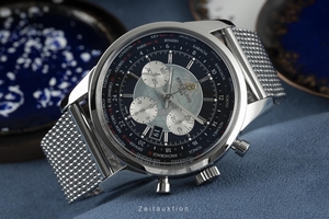 Breitling Transocean chronograph steel automatic Kal. B05 Ref. AB0510