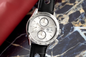 Tag Heuer Carrera chronograph steel automatic Kal. 16 Ref. CV2017-2