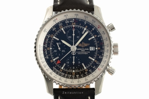 Breitling Navitimer World chronograph steel automatic Kal. B24 Ref. A24322