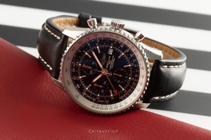 Breitling Navitimer World chronograph steel automatic Kal. B24 Ref. A24322