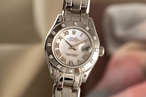 Rolex Lady Datejust 18 ct white gold automatic Kal. 2135 Ref. 69319